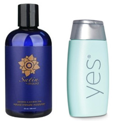 Sliquid Satin and Yes water-based